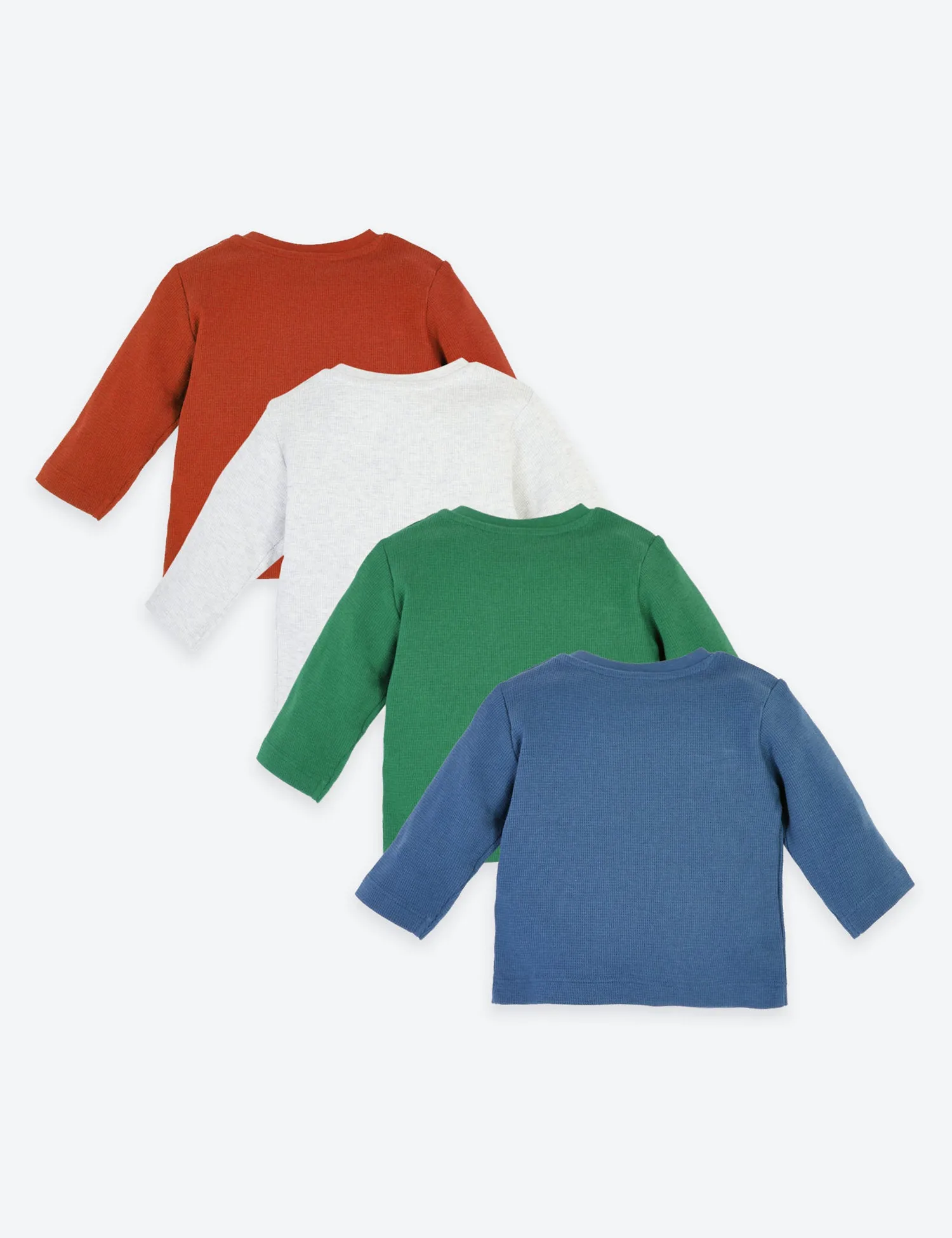 4 Pack Organic Cotton Waffle T-Shirts