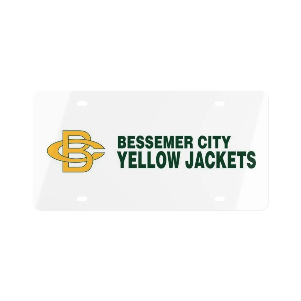 Bessemer City Yellow Jackets License Plate