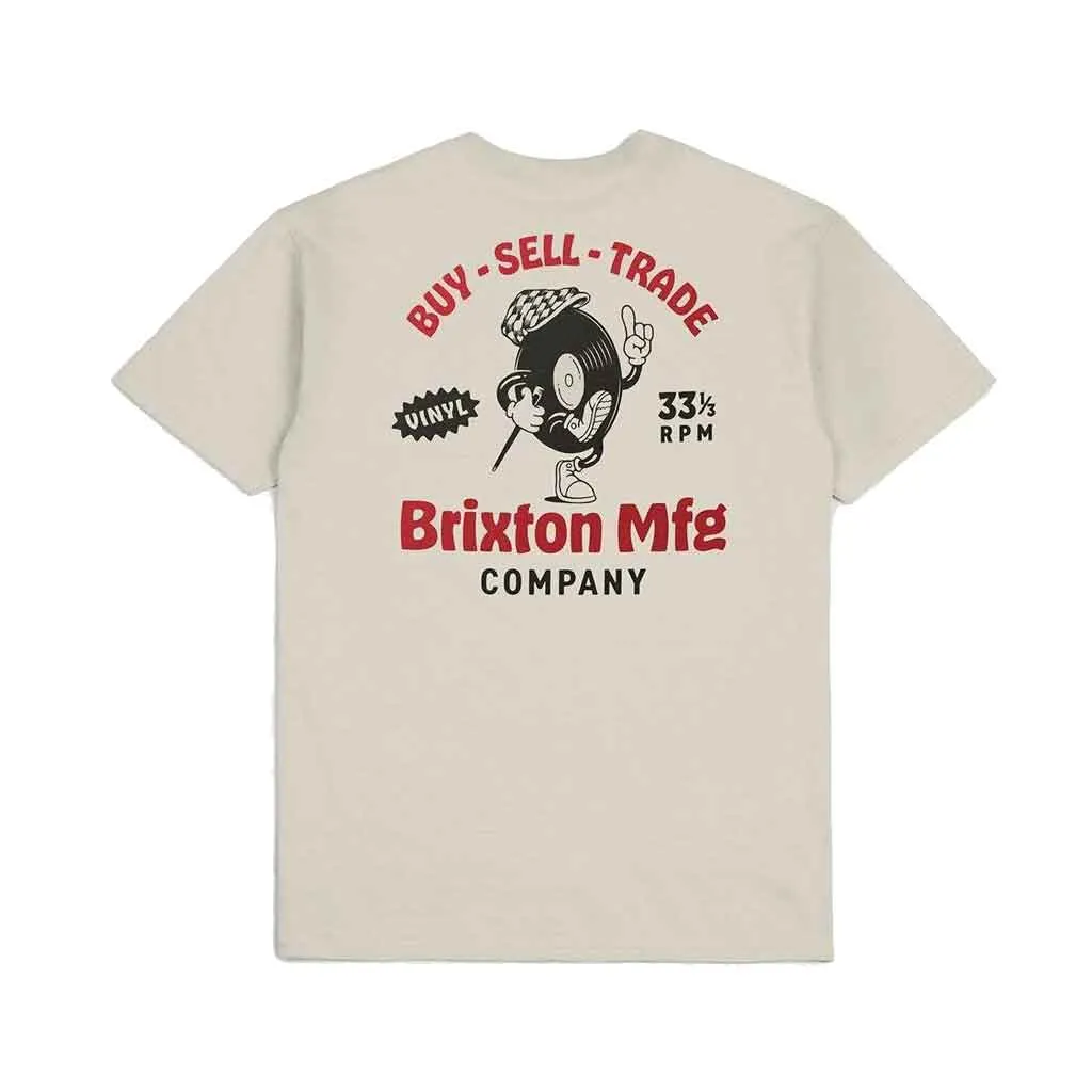 Brixton Rhythmic S/S Tee - Cream