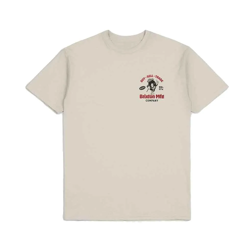 Brixton Rhythmic S/S Tee - Cream