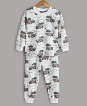 CHRISTMAS TREE ON CAR PRINT TRACKSUIT