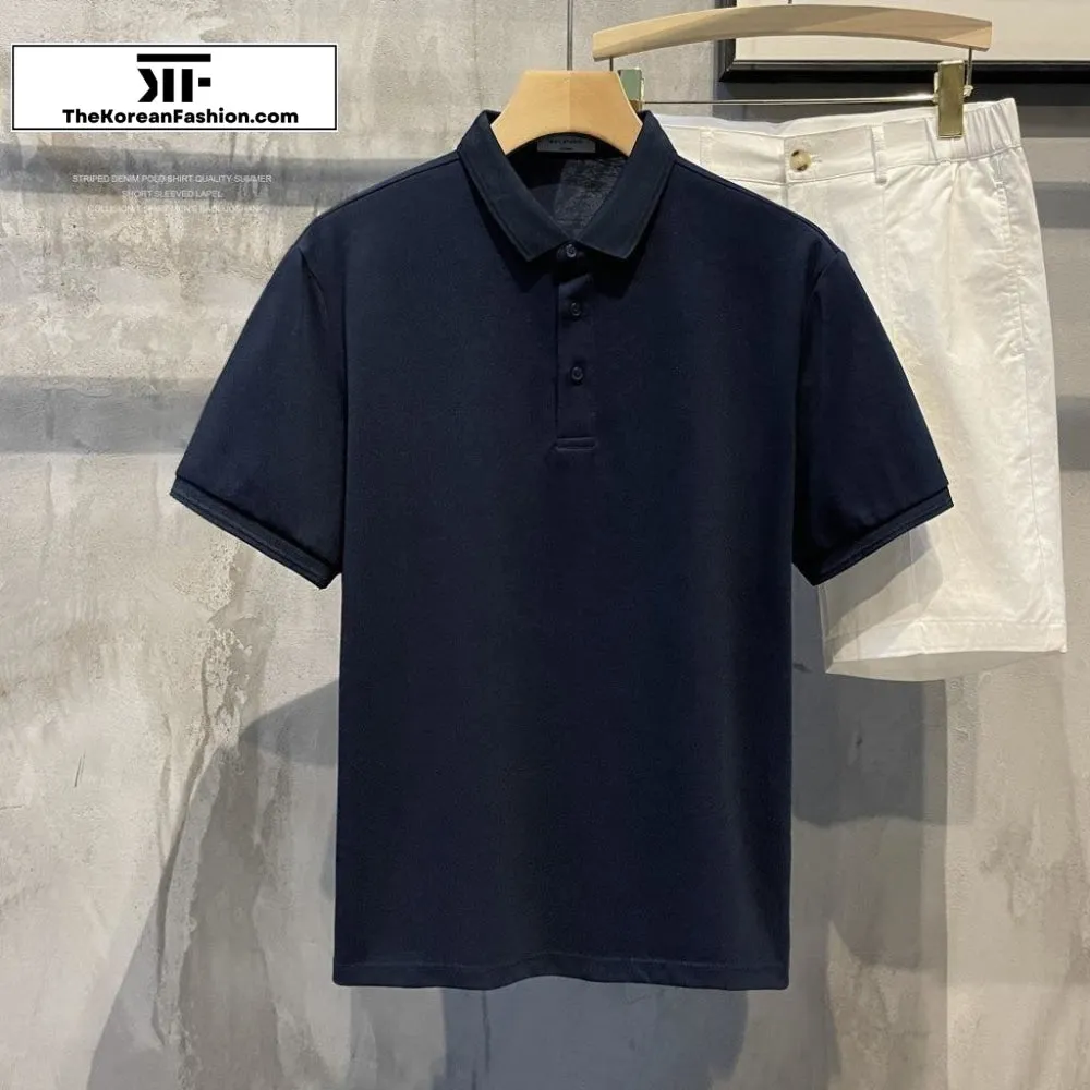 Cotton Basic Polo Breathable T-Shirt