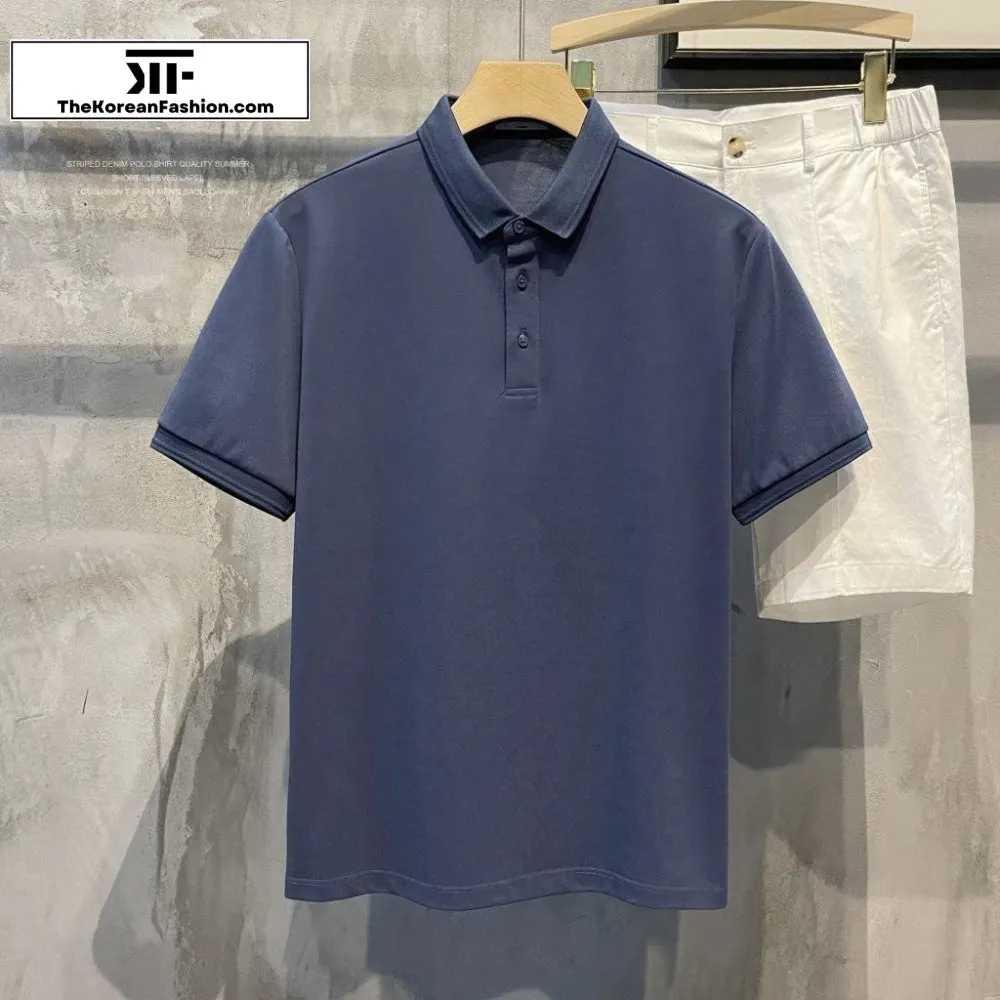 Cotton Basic Polo Breathable T-Shirt