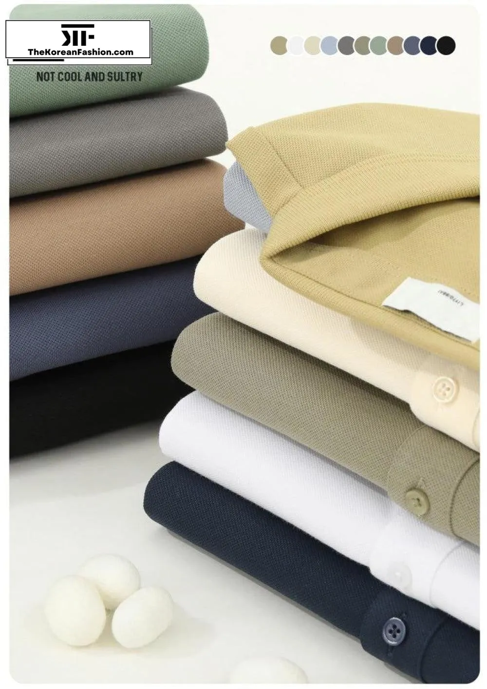 Cotton Basic Polo Breathable T-Shirt