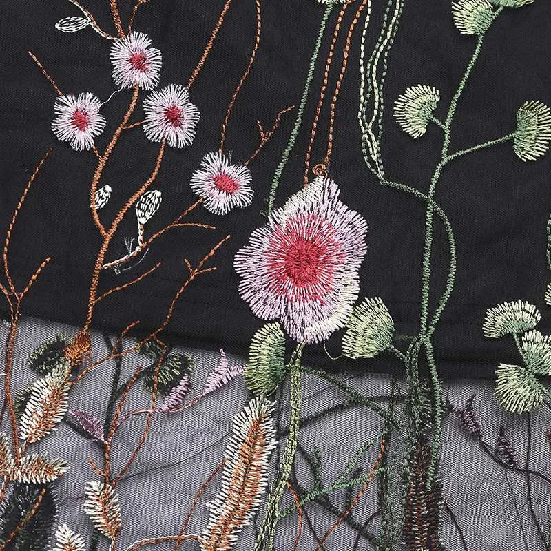 Flora Embroidered Midi