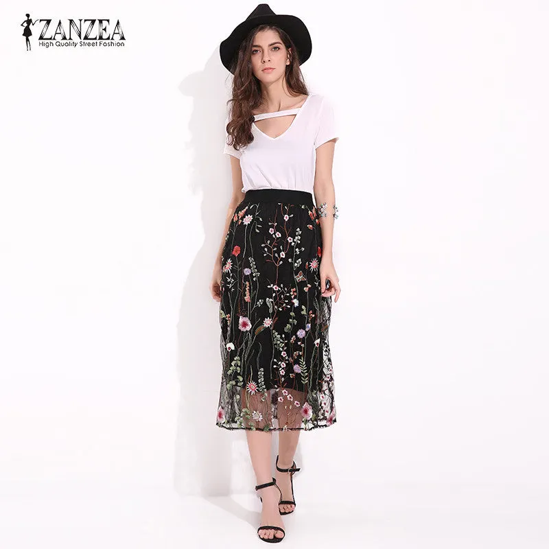 Flora Embroidered Midi