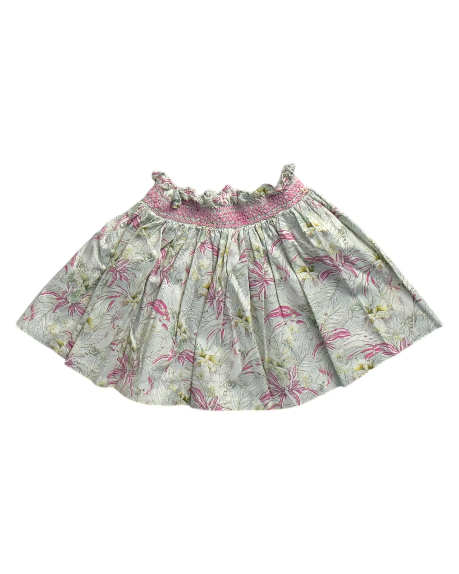 Gingersnaps Floral Skirt With Ruffle Trim 18M