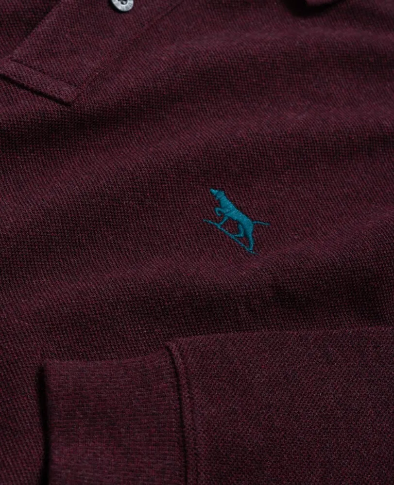 Gunn L/S Polo - Syrah