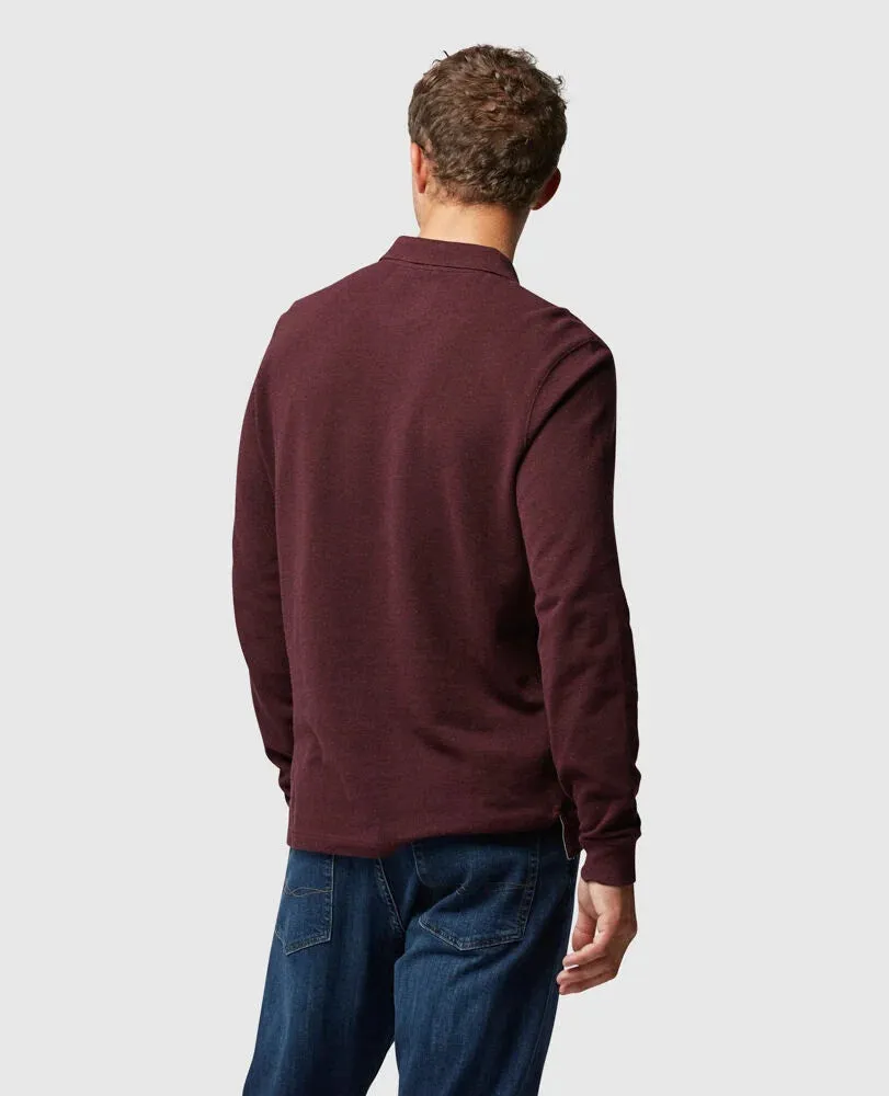 Gunn L/S Polo - Syrah