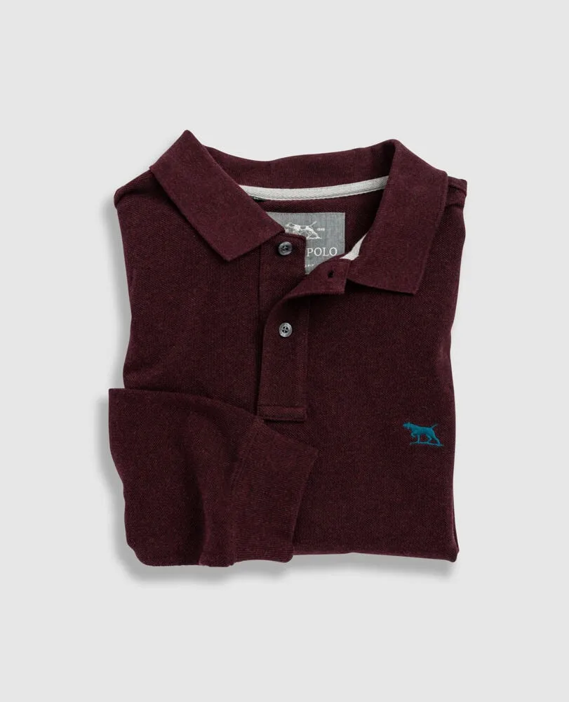 Gunn L/S Polo - Syrah