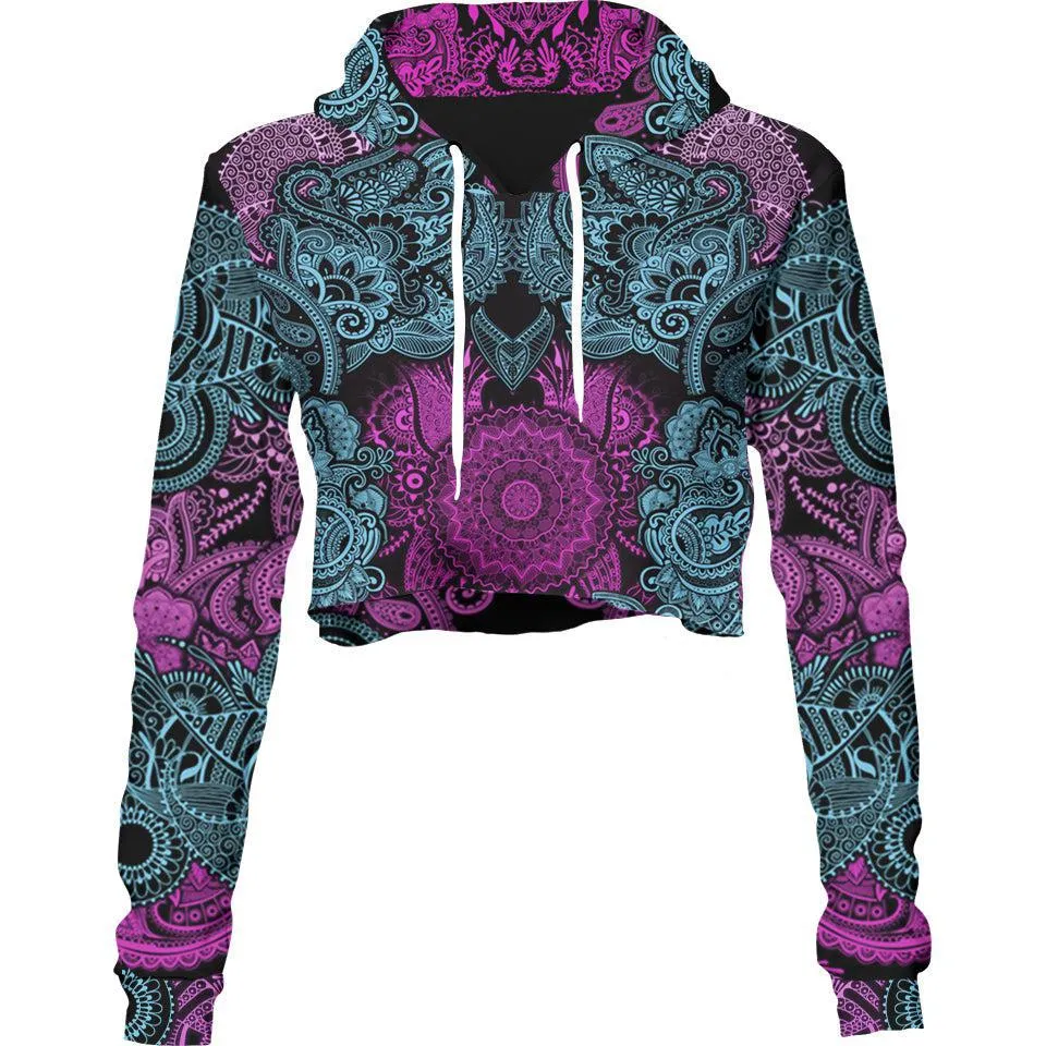 Kali Crop Hoodie - Lotus Edition