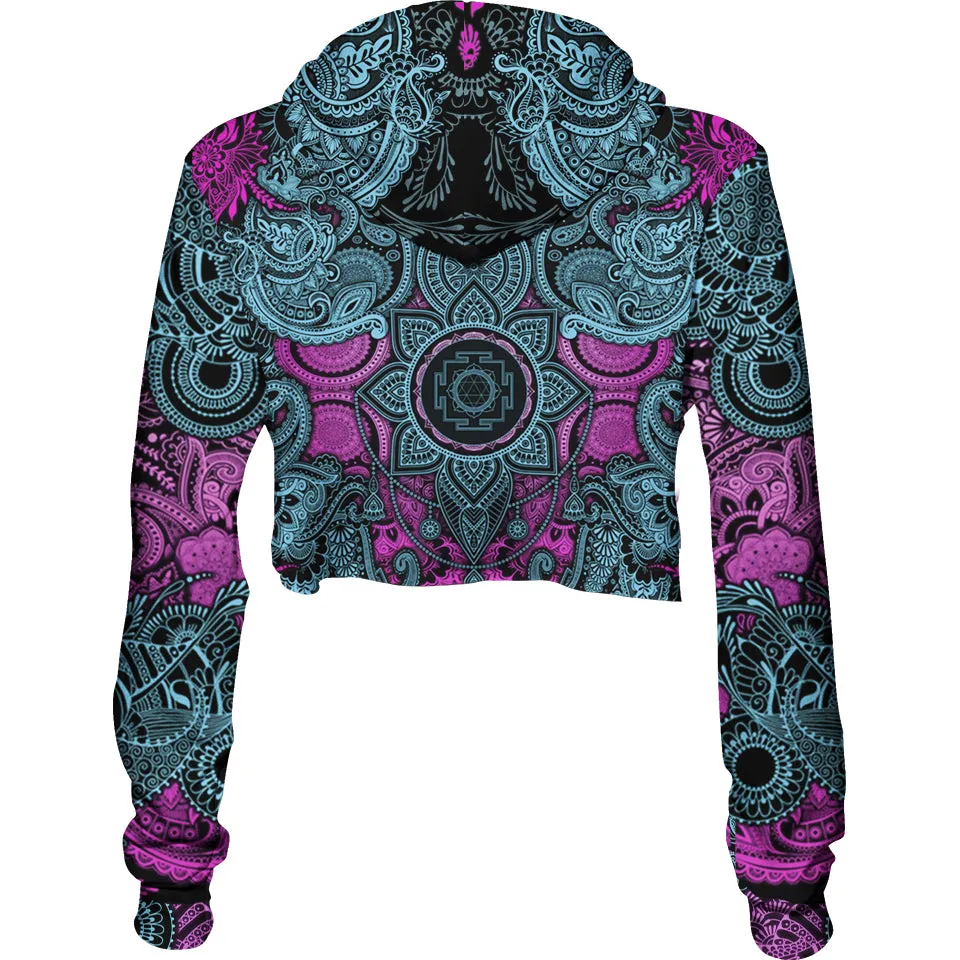 Kali Crop Hoodie - Lotus Edition