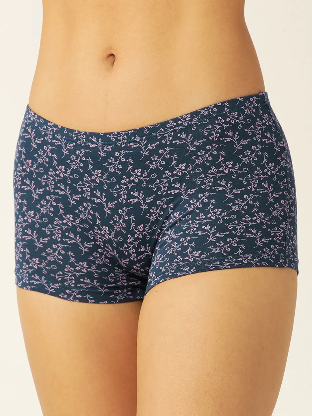 LEADING LADY Women’s Printed Mid-Rise BoyShort Brief Pack Of 3 | JOY-PR-23-3 |