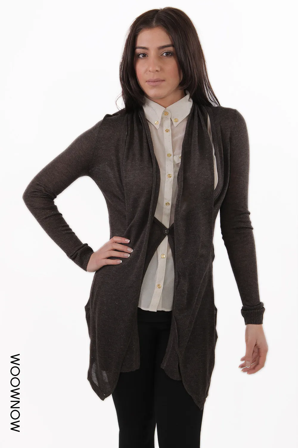 Megan Buttoned Knit Cardigan