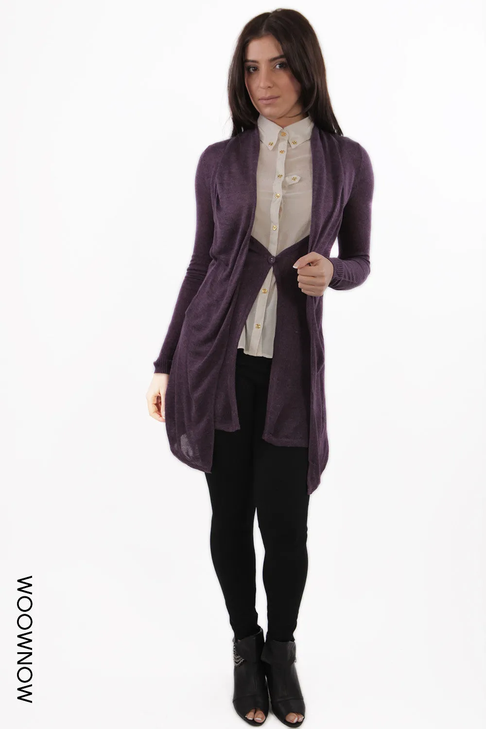 Megan Buttoned Knit Cardigan