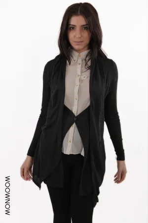 Megan Buttoned Knit Cardigan