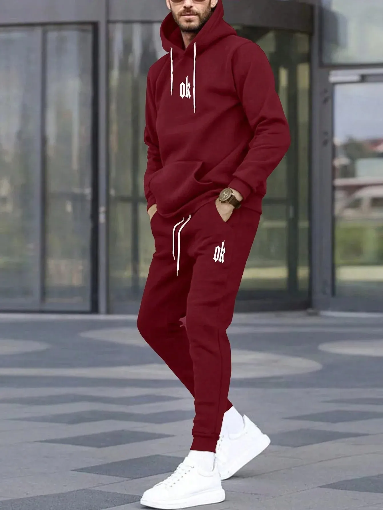 New OB Tracksuit Hooded Comfortable Suit