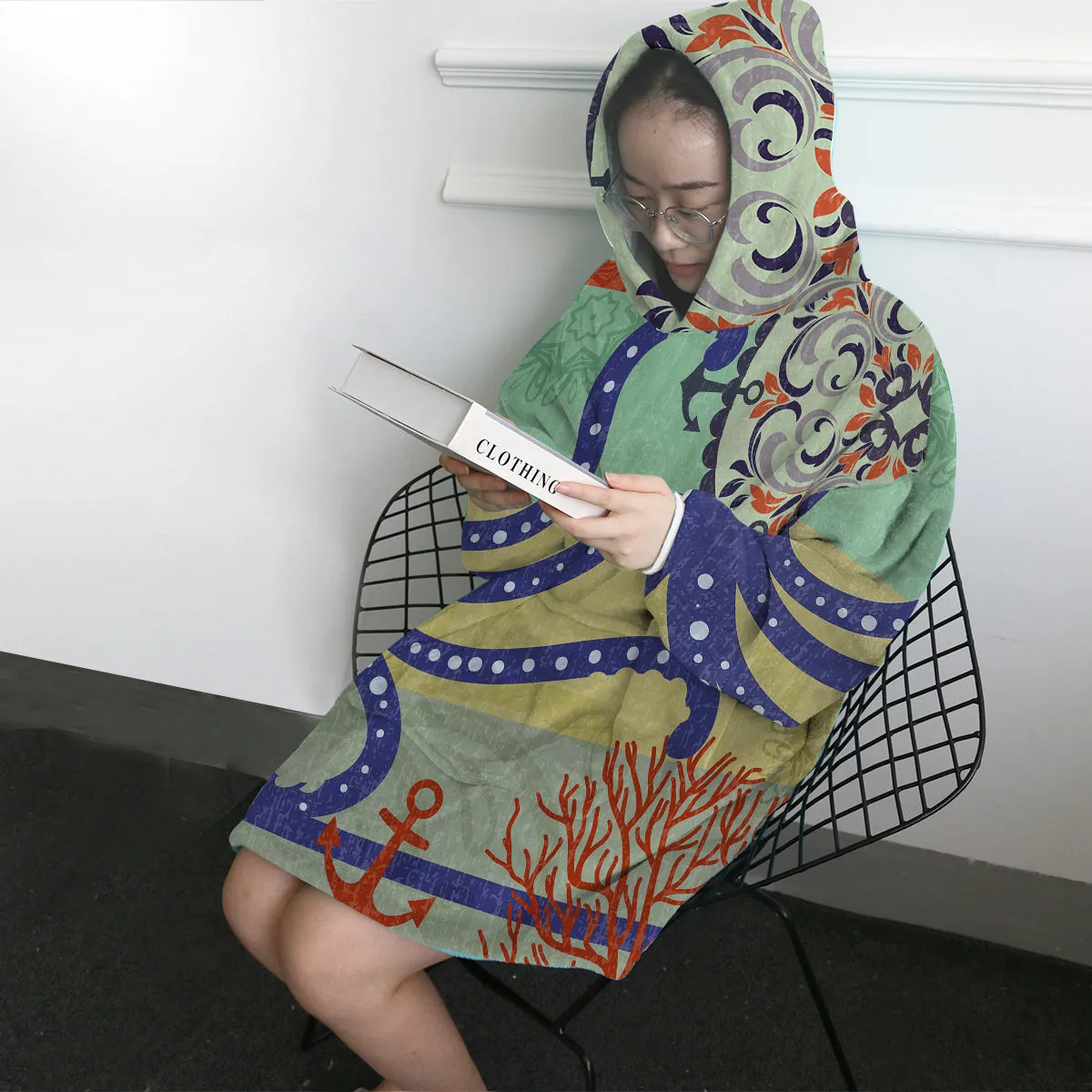 Octopus Passion Wearable Blanket Hoodie