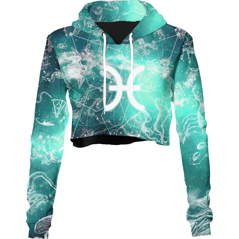 Pisces Crop Hoodie