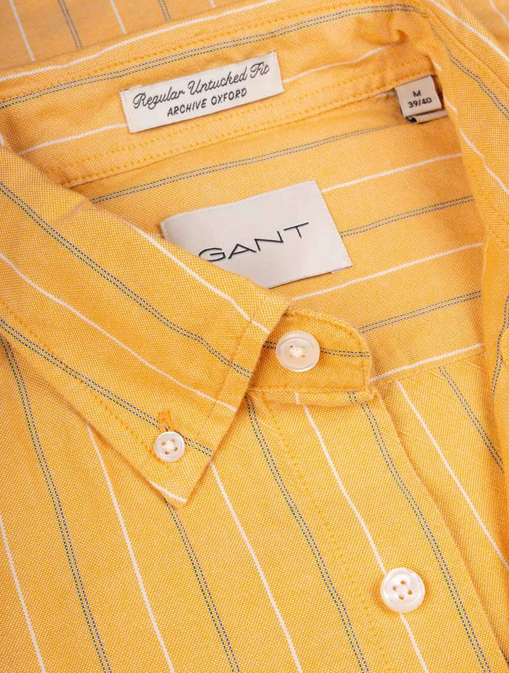 Regular Archive Oxford Stripe Shirt Medal Yellow