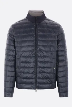 Reversible Quilted Nylon Down Jacket