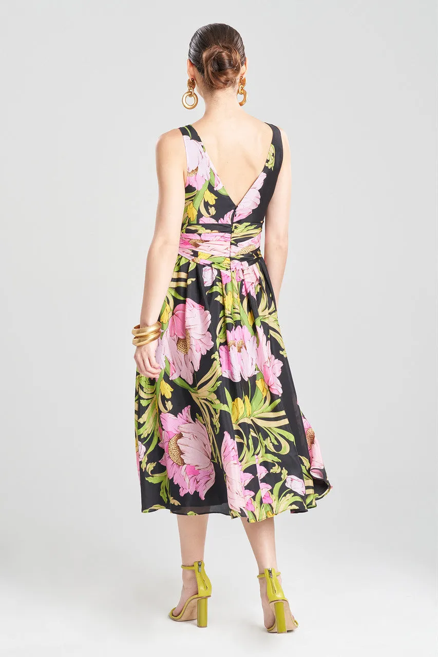 Shinjo Obi Silk Midi Dress