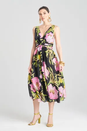 Shinjo Obi Silk Midi Dress