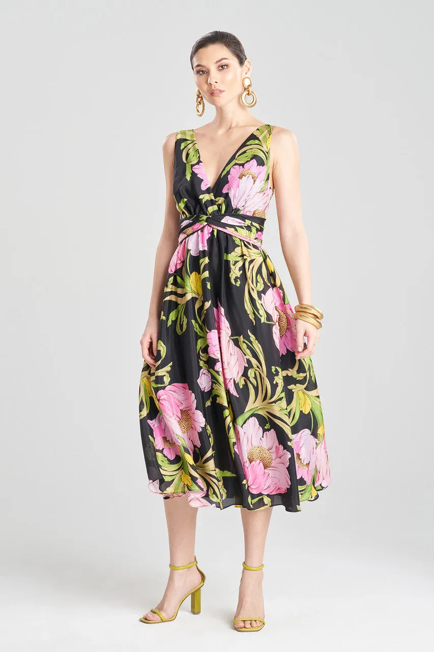 Shinjo Obi Silk Midi Dress