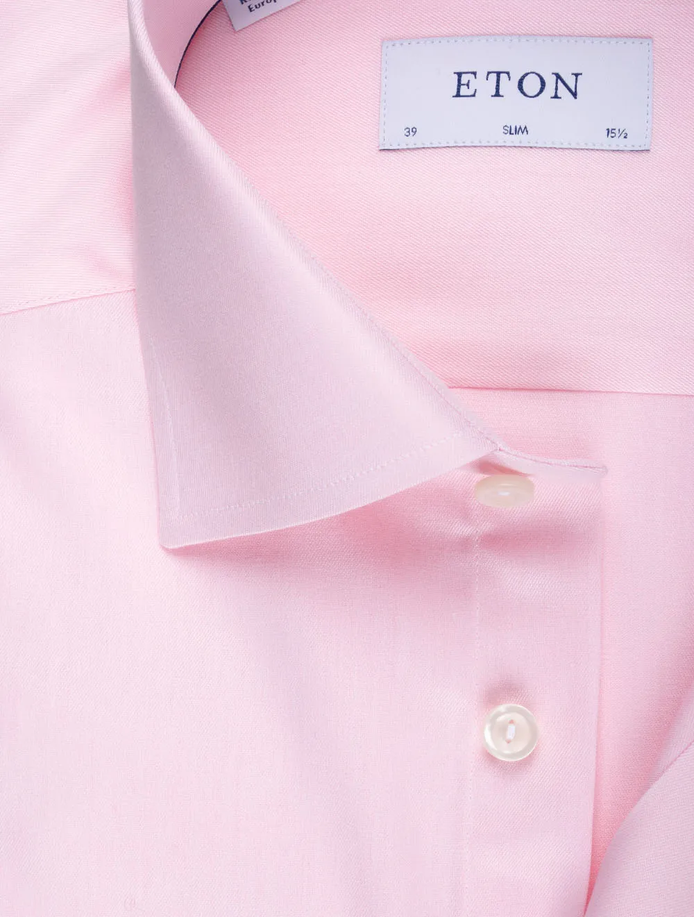 Slim Business Shirt Plain Pink