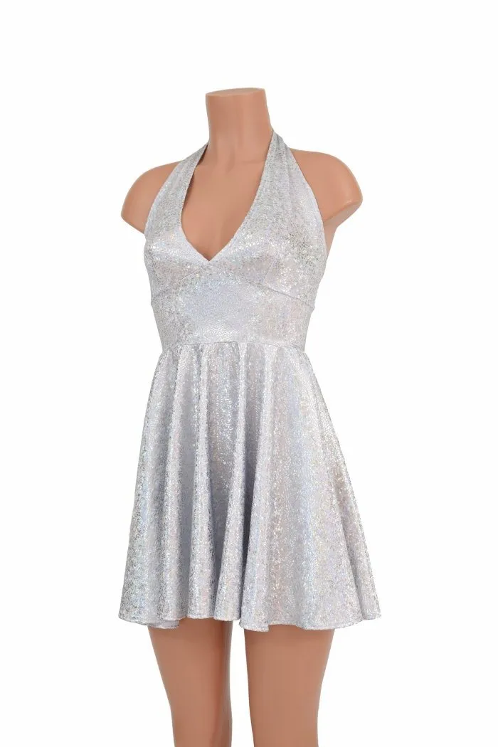 White "Marilyn" Halter Skater Dress