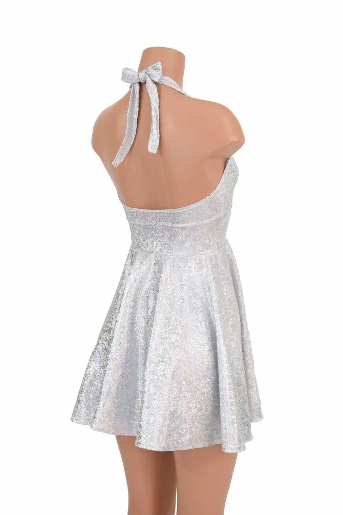 White "Marilyn" Halter Skater Dress