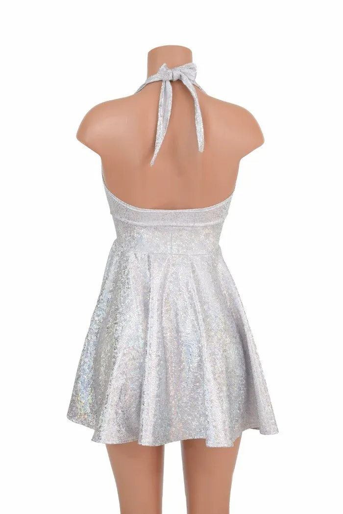 White "Marilyn" Halter Skater Dress